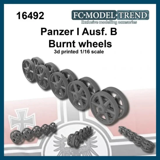 FC Model Trend 16492 1/16 Panzer I Ausf. B Burnt Wheels - Military Vehicles & Tanks