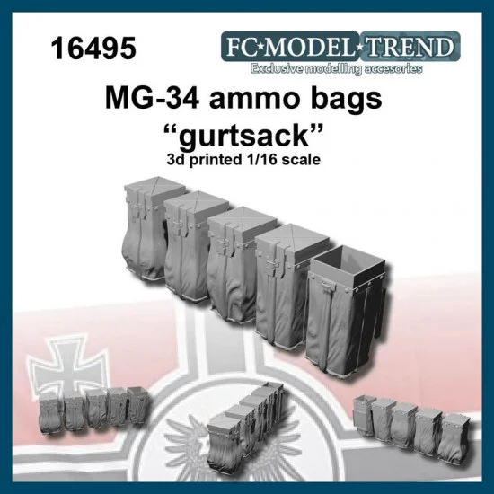 FC Model Trend 16495 1/16 Gurtsacks, Ammo Bags for MG-34