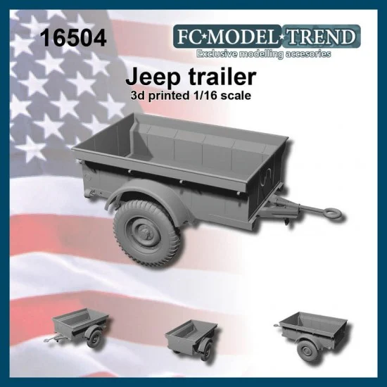 FC Model Trend 16504 1/16 Jeep Bantam Trailer - Military Vehicles & Tanks