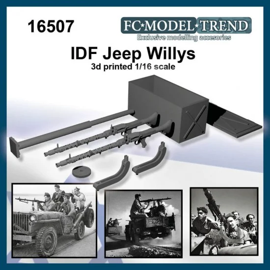 FC Model Trend 16507 1/16 IDF Jeep Willys Upgrade Parts - Military Vehicles & Tanks