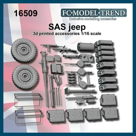 FC Model Trend 16509 1/16 SAS Jeep Accessories - Military Vehicles & Tanks