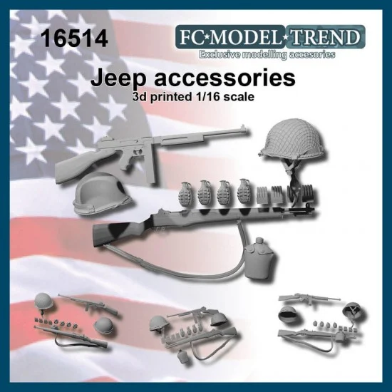 FC Model Trend 16514 1/16 Jeep Accesories - Military Vehicles & Tanks