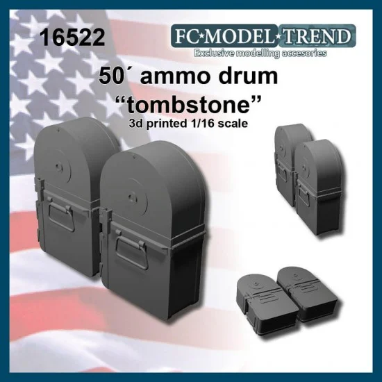 FC Model Trend 16522 1/16 50' Ammo Drum "Tombstone" - Military Vehicles & Tanks