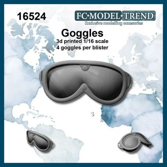 FC Model Trend 16524 1/16 Goggles (4pcs) - Model Figures