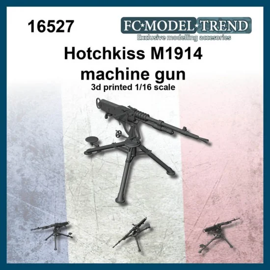 FC Model Trend 16527 1/16 Hotchkiss M1914 Machine Gun - Military Vehicles & Tanks