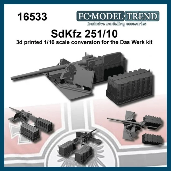 FC Model Trend 16533 1/16 Sdkfz 251/10 Conversion set for Das Werk kit - Military Vehicles & Tanks