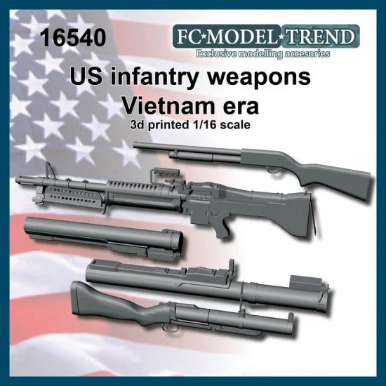 FC Model Trend 16540 1/16 US Infantry Weapons Vietnam era - Scenics & Diorama