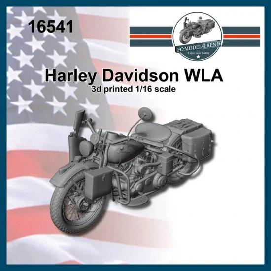 FC Model Trend 16541 1/16 Harley-Davidson WLA Motorcycle 3D Printed Kit