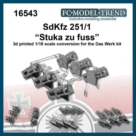 FC Model Trend 16543 1/16 Sdkfz 251/1 Stuka Zu Fuss Conversion set for Das Werk kit - Military Vehicles & Tanks