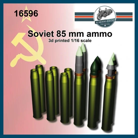 FC Model Trend 16596 1/16 Soviet 85mm Rounds Ammunition - Military Vehicles & Tanks