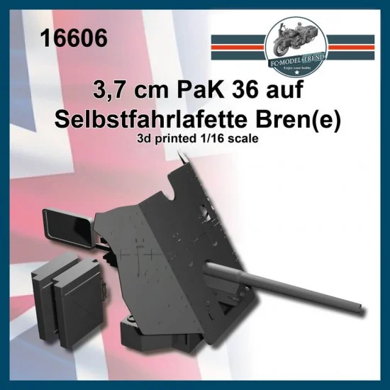 FC Model Trend 16606 1/16 3.7cm Pak 36 Auf Selbsfahrlafette Bren Conversion Set - Military Vehicles & Tanks