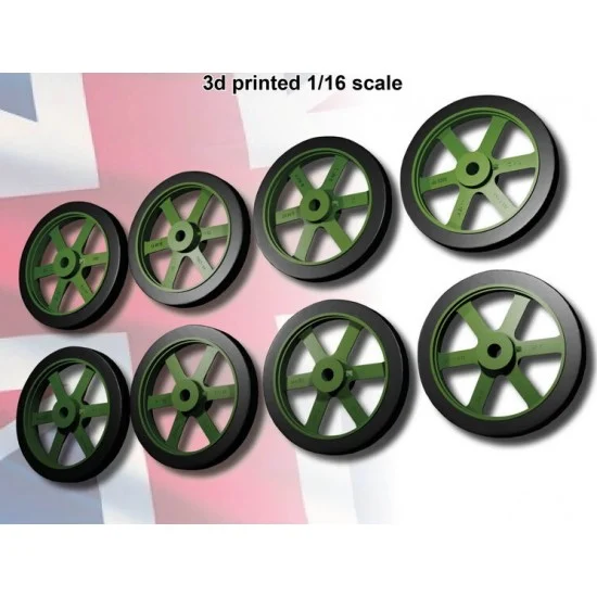 FC Model Trend 16607 1/16 Universal Carrier Wheels - Military Vehicles & Tanks