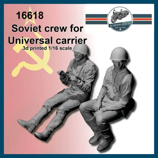 FC Model Trend 16618 1/16 Soviet Universal Carrier Crews (2 figures) - Model Figures