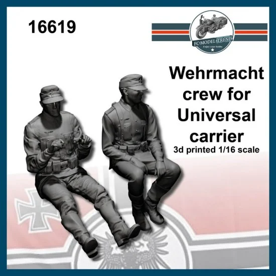 FC Model Trend 16619 1/16 Wehrmacht Universal Carrier Crews (2 figures) - Model Figures