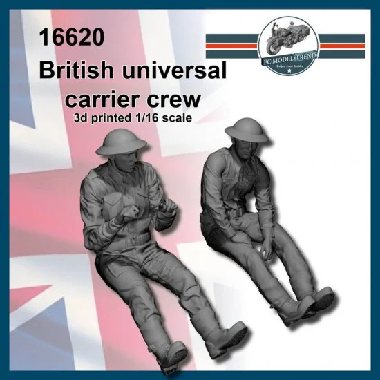 FC Model Trend 16620 1/16 British Universal Carrier Crews (2 figures) - Model Figures