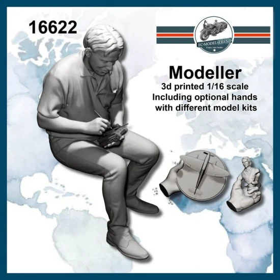FC Model Trend 16622 1/16 The Modeller (Including optional hands with different kits) - Model Figures