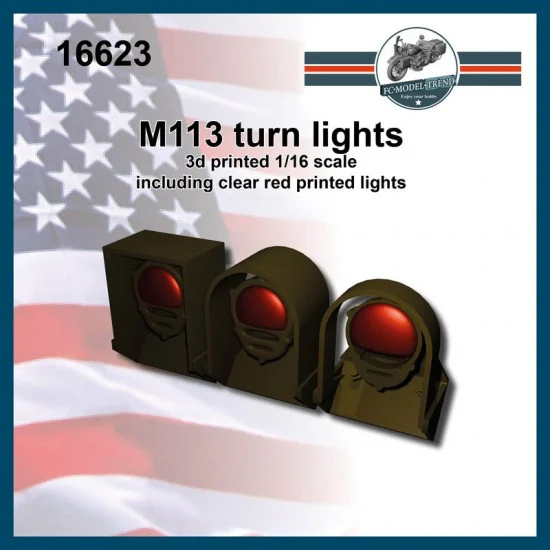 FC Model Trend 16623 1/16 M113 Position Lights (Including Clear Red Printed Lights) - Military Vehicles & Tanks