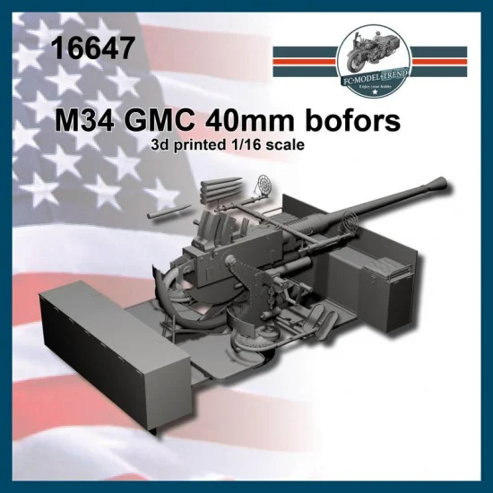 FC Model Trend 16647 1/16 M34 GMC 40mm Bofors - Military Vehicles & Tanks