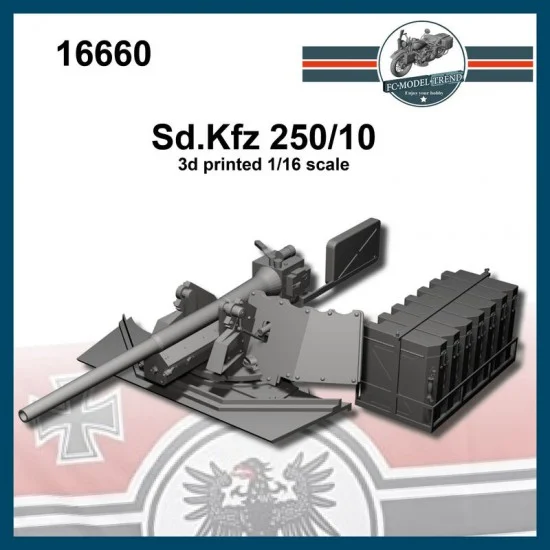 FC Model Trend 16660 1/16 Sdkfz 250/10 Turret - Military Vehicles & Tanks