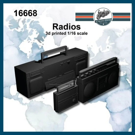 FC Model Trend 16668 1/16 Modern Radios - Scenics & Diorama