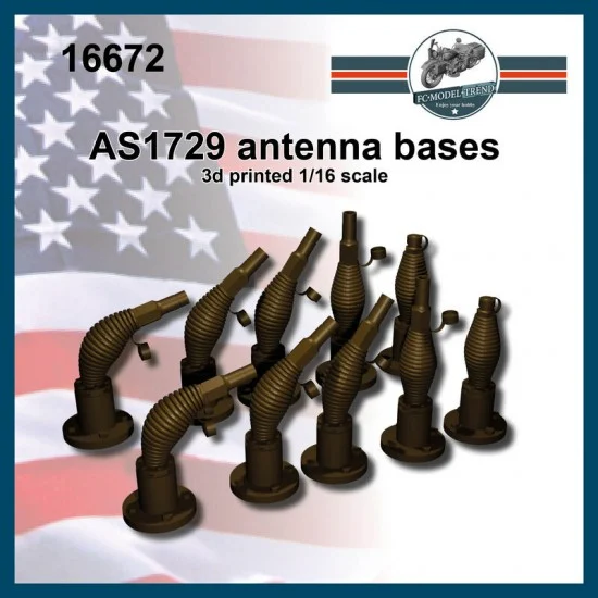 FC Model Trend 16672 1/16 US As1729 Antennas - Military Vehicles & Tanks