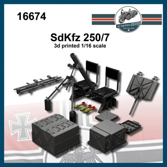 FC Model Trend 16674 1/16 Sd.Kfz 250/7 Detail Set - Military Vehicles & Tanks