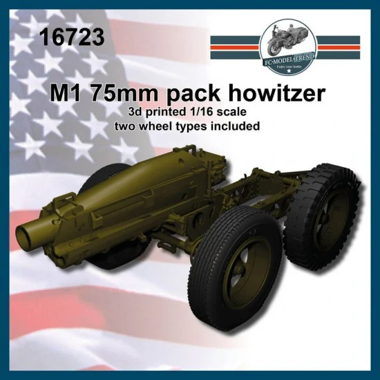FC Model Trend 16723 1/16 M1A1 75mm pack Howitzer - Military Vehicles & Tanks