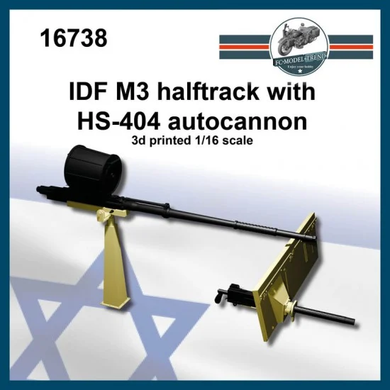 FC Model Trend 16738 1/16 IDF M3 Halftrack With HS-404 Autocannon