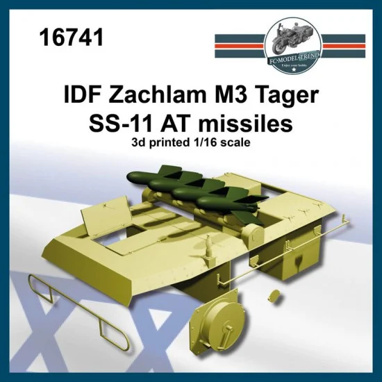 FC Model Trend 16741 1/16 IDF Zachlam M3 Tager SS-11 AT Missiles