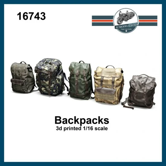 FC Model Trend 16743 1/16 Backpacks - Model Figures