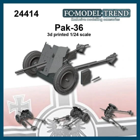 FC Model Trend 24414 1/24 3.7 cm Pak 36 Anti-tank Gun