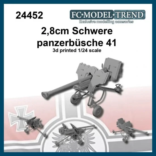 FC Model Trend 24452 1/24 2.8cm Schwere Panzerbuchse 41 - Military Vehicles & Tanks