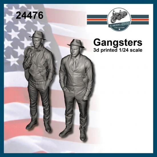 FC Model Trend 24476 1/24 Gangsters Mafia (2 Figures) - Model Figures