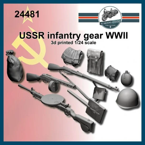 FC Model Trend 24481 1/24 WWII USSR Soldier's Personal Equipment - Scenics & Diorama