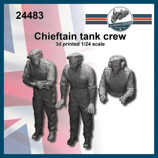 FC Model Trend 24483 1/24 Chieftain Crews (2 full figures and 1 bust) - Model Figures
