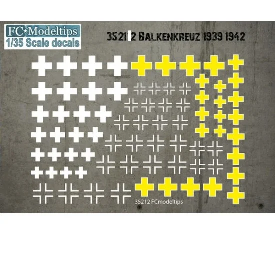 FC Model Trend 35212 Decals for 1/35 Balkenkreus 1939-1942