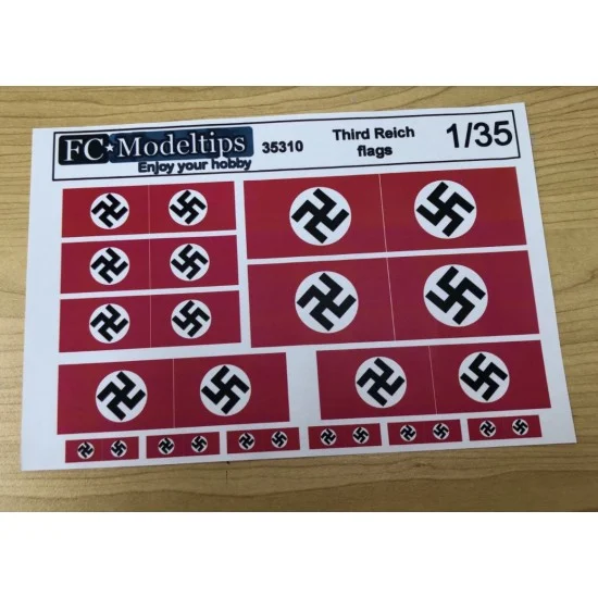 FC Model Trend 35310 1/35 WWII Third Reich Flags - Scenics & Diorama