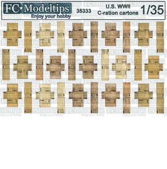 FC Model Trend 35333 1/35 WWII US C-ration Cartons