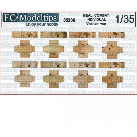 FC Model Trend 35336 1/35 Meal, Combat, Individual, US Rations in Vietnam war - Scenics & Diorama