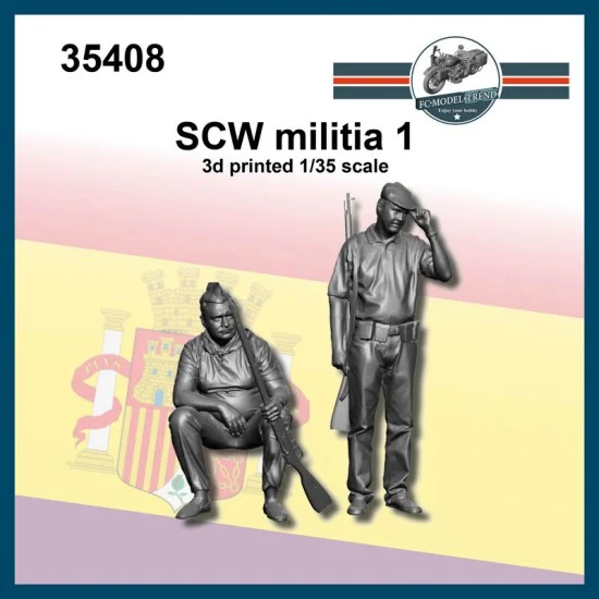 FC Model Trend 35408 1/35 SCW Militia #1 (2 figures) - Model Figures