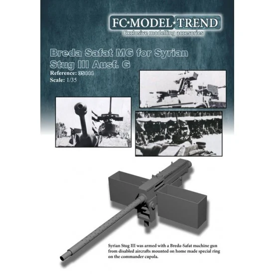 FC Model Trend 35444 1/35 Syrian StuG.III Breda-Safat 7.7mm MG Correction Set for Dragon kits