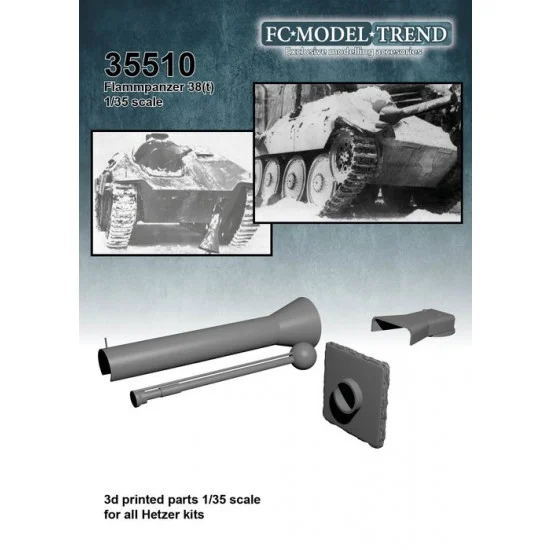 FC Model Trend 35510 1/35 Flammpanzer 38(t) Detail Set for Hetzer kits - Military Vehicles & Tanks