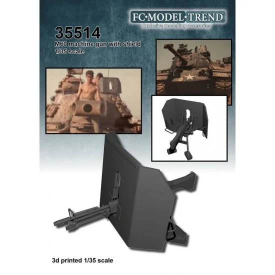 FC Model Trend 35514 1/35 M60 with Shield and Mount - Military Vehicles & Tanks