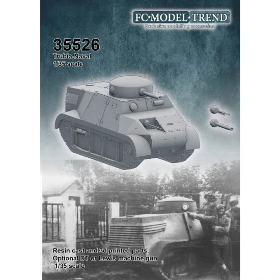 FC Model Trend 35526 1/35 Trubia-Naval Light Tank Resin Cast & 3D Printed Parts Kit