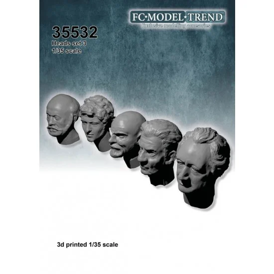 FC Model Trend 35532 1/35 Heads Set #3 - Model Figures