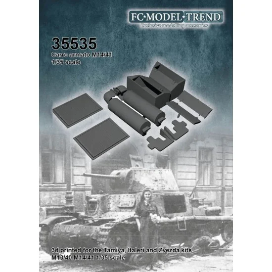 FC Model Trend 35535 1/35 M14/41 Carro Armato Detail Set for Tamiya/Italeri/Zvezda kits - Military Vehicles & Tanks