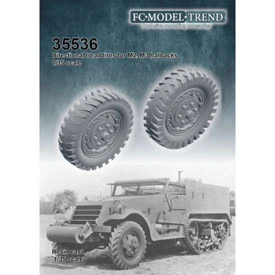 FC Model Trend 35536 1/35 M2/M3 Halftracks Directional Tyres - Military Vehicles & Tanks