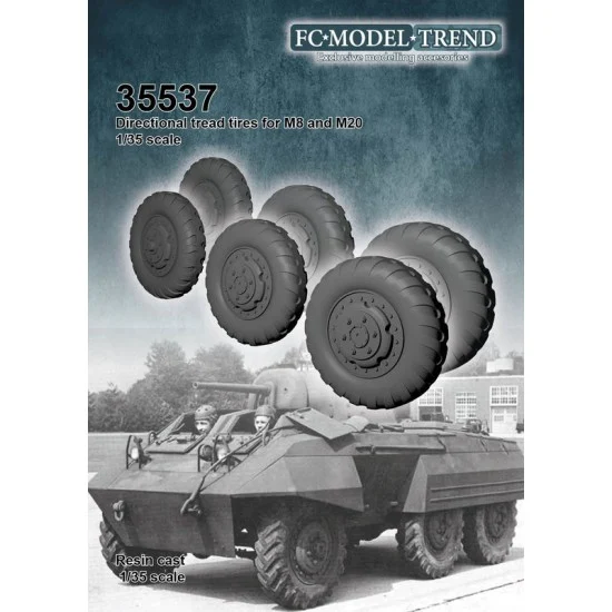FC Model Trend 35537 1/35 M8/M20 Directional Pattern Tyres - Military Vehicles & Tanks