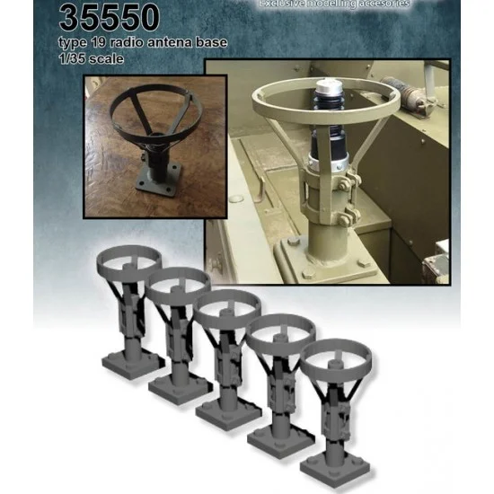 FC Model Trend 35550 1/35 Type 19 Radio Antenna Base - Military Vehicles & Tanks