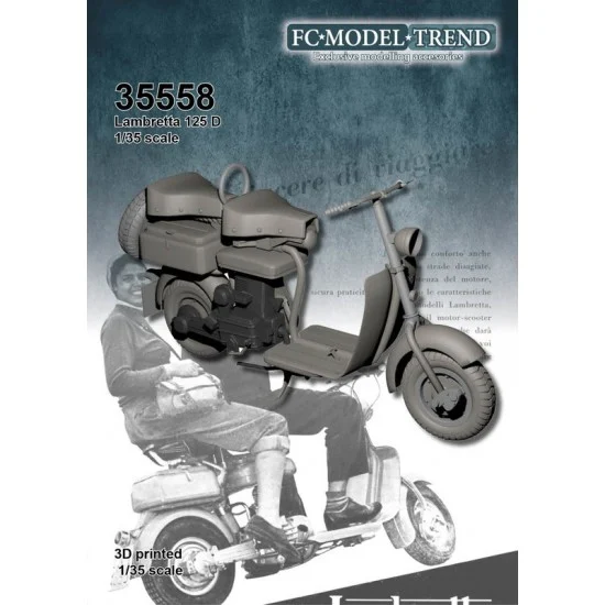FC Model Trend 35558 1/35 Lambretta 125D Motorcycle - Model Motorcycles